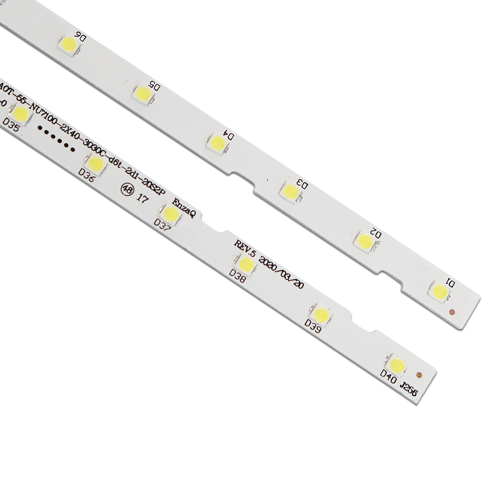 6 teile/los Led-hintergrundbeleuchtung streifen für Samusng 55NU7100 UE55NU7300 UE55NU7100 UE55NU7105 AOT_55_NU7300_NU7100 BN96-45913A BN61-15485A