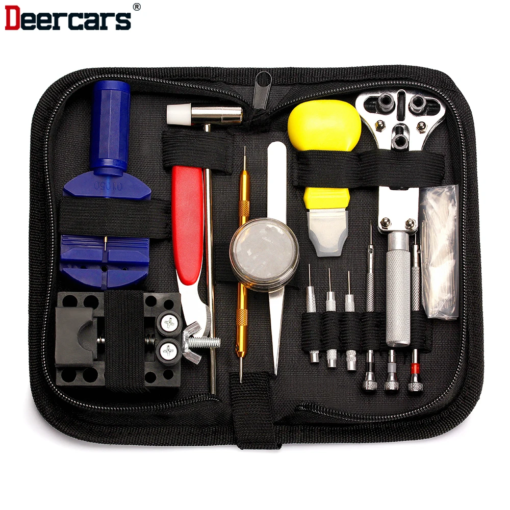 Watch Repair Kit Set Fix Tools Multi Combo Belt Stripe Dismantle Change Battery Open Cover Operation