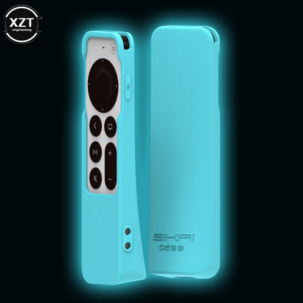 Luminous Remote Control Cover For Apple TV/Airtag 4K 2021 Siri Remote 2nd Generation Silicone Shockproof Fluorescence Case Bag