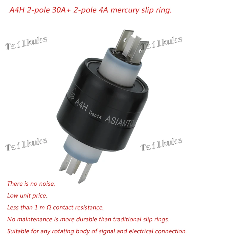 

Asiantool A4H Mercury Conductive Slip Ring 4-way Rotating Conductive Slip Ring MERCOTAC M430C Current Collector