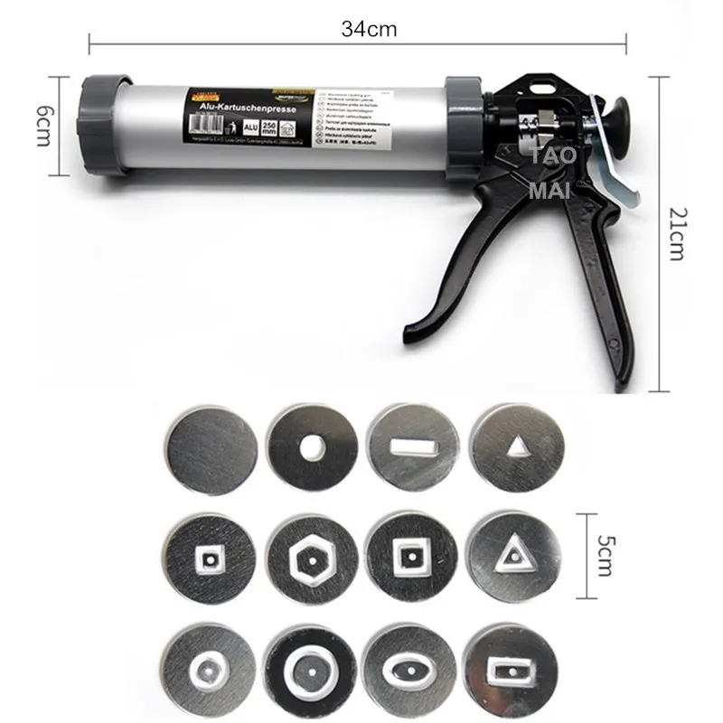 Narzędzia garncarskie Hollow Mud Stick zestaw wytłaczarki DIY11 rodzaje miękkiego pustego Mud Stick ręczny błoto wyciskanie pistolet gliny narzędzie