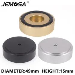 4PCS 49*15mm Aluminum Amplifier Feet Shock Absorber HIFI Amplifier Rubber Feet Turntable Feet Audio Speaker Isolation Feet Pad