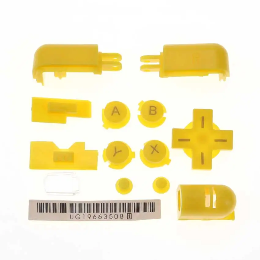 YuXi Set Tombol Penuh Tombol Silang Bantalan ABXY L R D Pengganti untuk Nintendo DS Lite untuk Kit Tombol Konsol NDSL