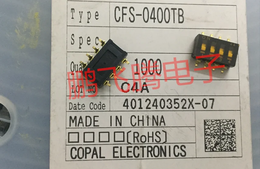 1PCS Original Japanese COPAL CFS-0400TB dial code switch 4-bit key type flat dial coding 2.54 spacing