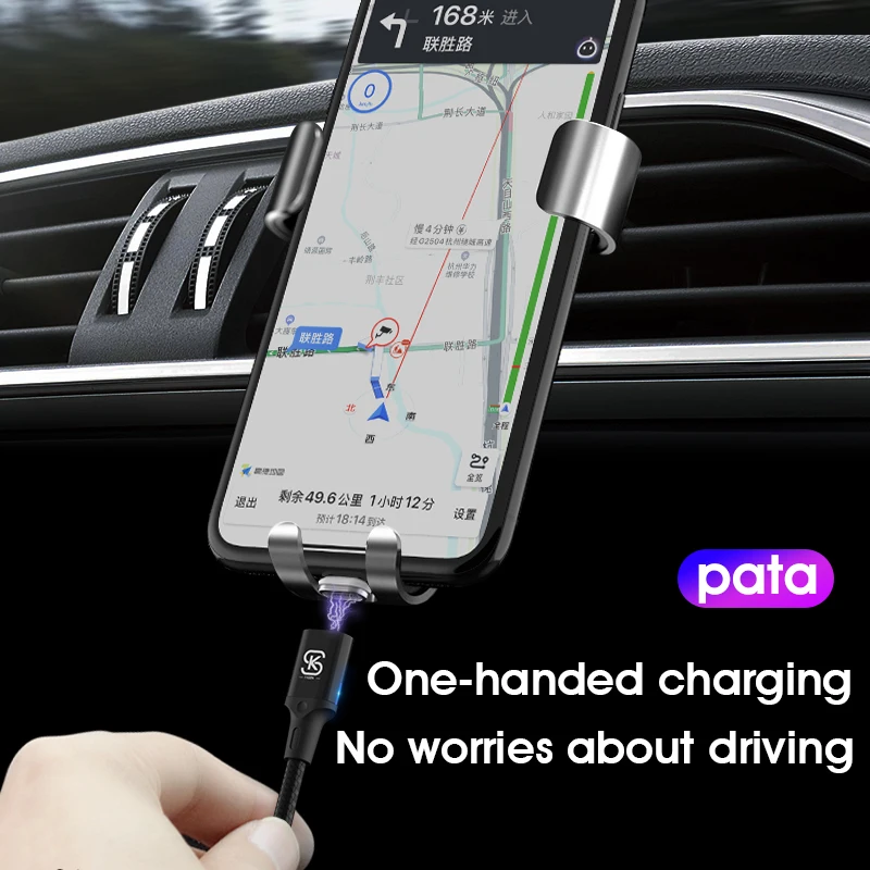 SIKAI 5A المغناطيسي USB كابل آيفون 12 11 شاومي سامسونج نوع C كابل LED شحن سريع بيانات تهمة مايكرو USB كابل الحبل سلك