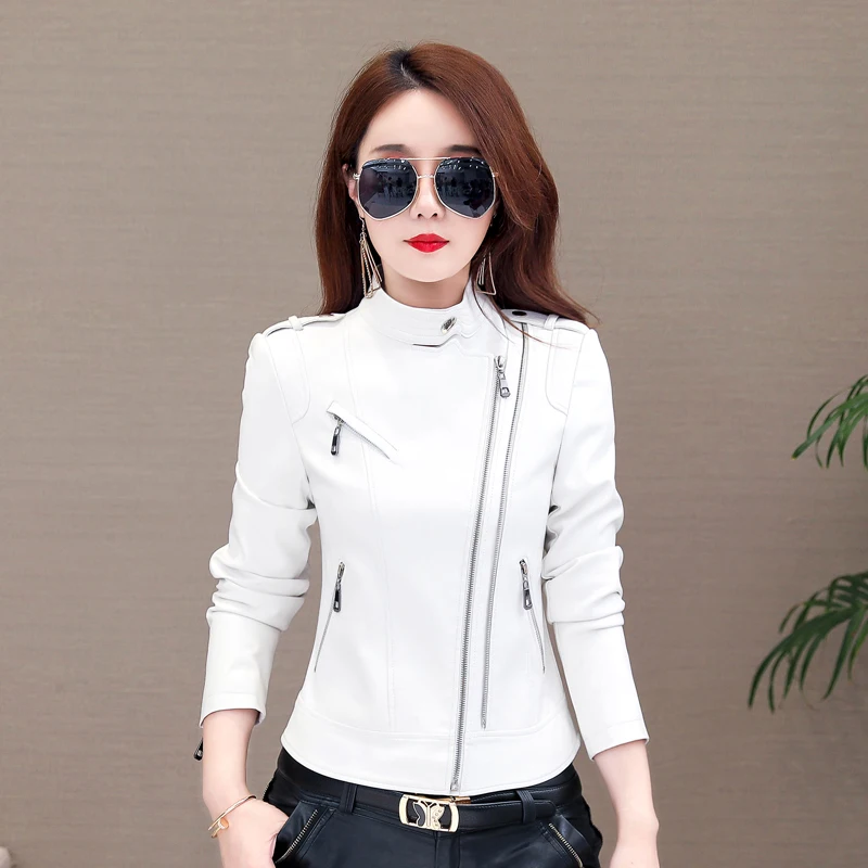 2024New Leather Jacket Women Plus Size5XL Jacke High Quality Coat Female Spring Autumn Slim Short Outwear Clothes Chaqueta Mujer