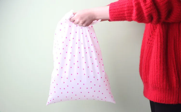 100PCS White Poly Envelope Self-sealing Adhesive Packaging Bag DIY Lovely Poly Mailer Postal Toys Clothes Shoe Box Gift Pouches