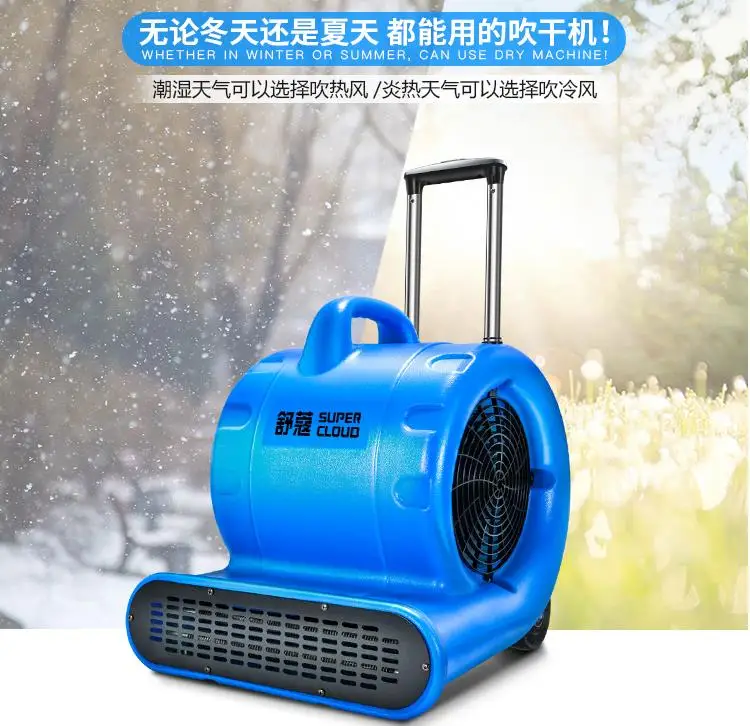 Hot and cold blowing machine hotel high-power carpet on the ground floor commercial industrial desiccant dryer dry machine