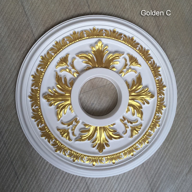 Chandelier Ceiling Plate Rosette PU decorative Ceiling Rose Pendant Light Base Decor Panel ceiling Moulding Patera Medallion