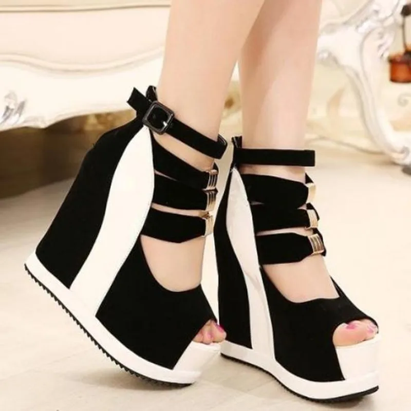 Hot Sale New Summer Shoes Woman Sexy Ultra High Heels Female Sandals Platform Wedges Open Toe Women Shoes Princess Shoes