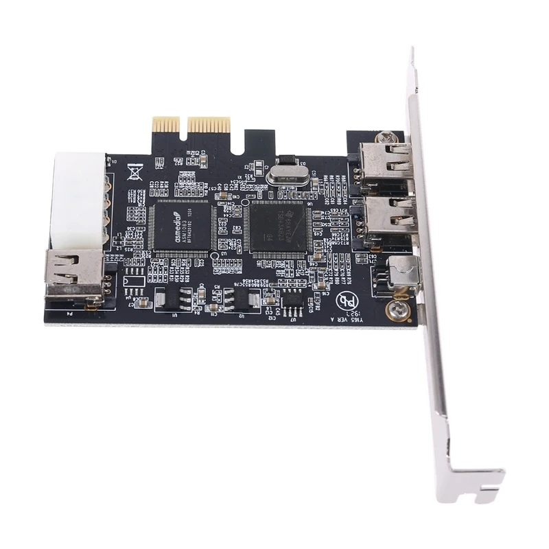 PCIe 3 Ports Firewire Cable Expansion Card PCI Express 1394B & 1394A TI XIO2213B Chipset Adapter for Desktop PC