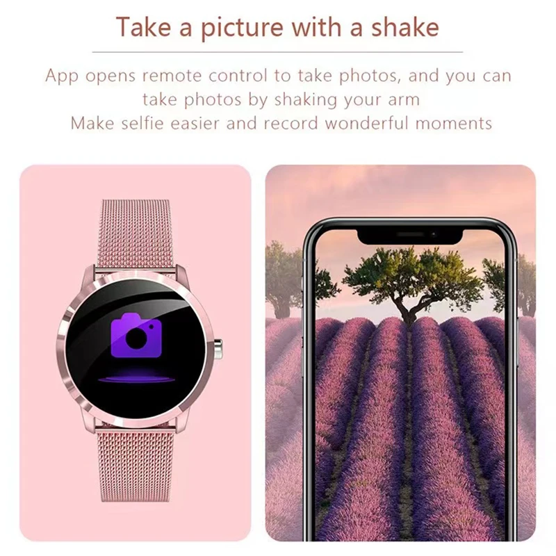 Reloj inteligente deportivo para mujer, smartwatch resistente al agua con control del ritmo cardíaco y música, para Xiaomi, Huawei e Ios, 2022