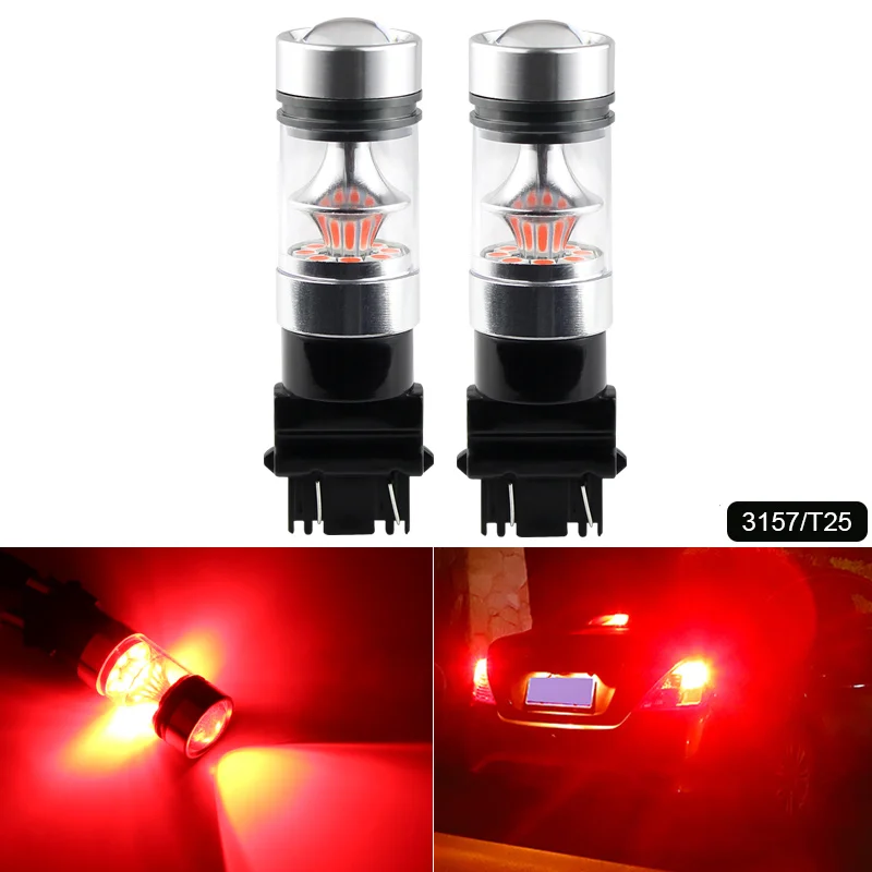 2x LED Brake Light Blub Lamp W21/5W 7443 T20 Canbus No Error For Buick Enclave 2008-2017 Verano 2012-2017 Encore 2013-2016