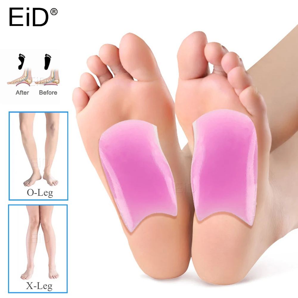 

EiD Professional Flat Feet Arch Orthotic Support Insole Silicone Gel Foot Plate Flatfoot Corrector Shoe Cushion Foot Care Insert