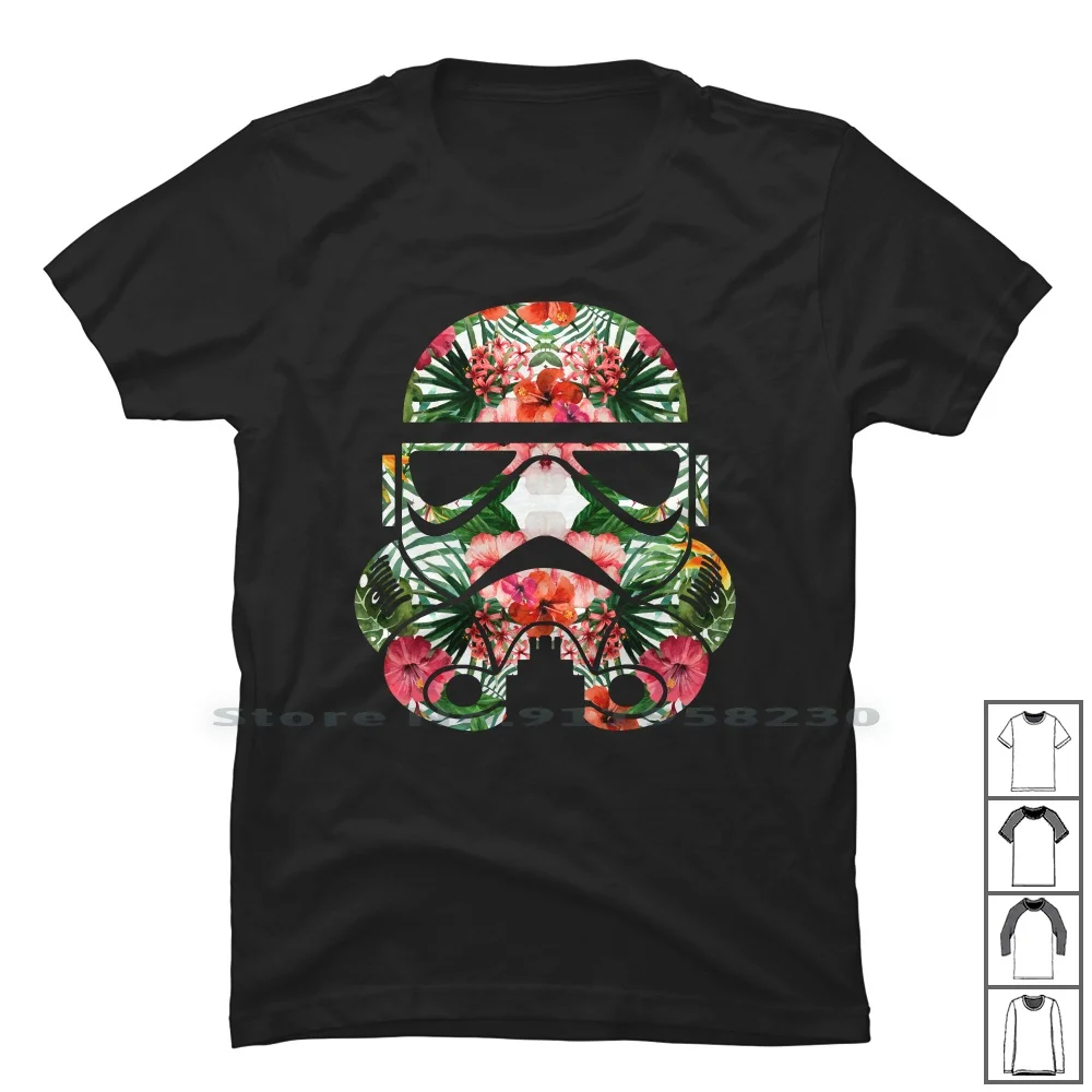 Tropical Stormtrooper T Shirt 100% Cotton Stormtrooper Tropical Trooper Tropic Master Vader Wars Art To St Pi