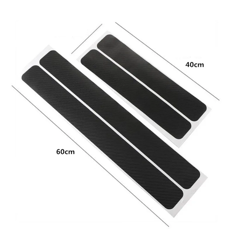 3D Carbon Fiber Protect Car Door Sill Sticker Decals for Nissan Teana X-Trail Qashqai Livina Tiida Sunny March Murano Geniss