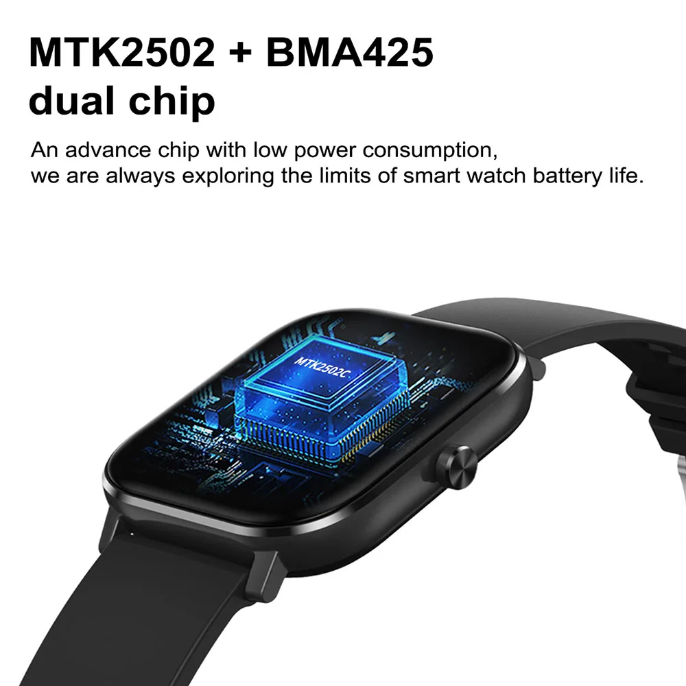 2021 Smart Watch Men 1.54 inch Bluetooth Call Full Touch Heart Rate blood pressure Monitor Smartwatches PK P8 IWO Phone Watch