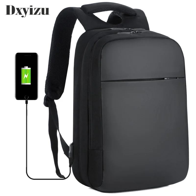 

Anti Theft Men Backpack With Shoe Pocket Male Laptop Backpack Oxford Cloth Black Travel Backpack Waterproof Travel Bag For Men