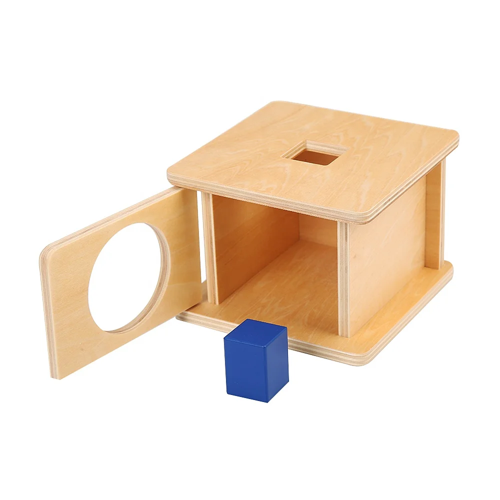 Montessori Trẻ Sơ Sinh Imbucare Hộp Đầu Giáo Dục Đồ Chơi Nhà Cung Cấp Sỉ Đồ Chơi Gỗ Cho Bé