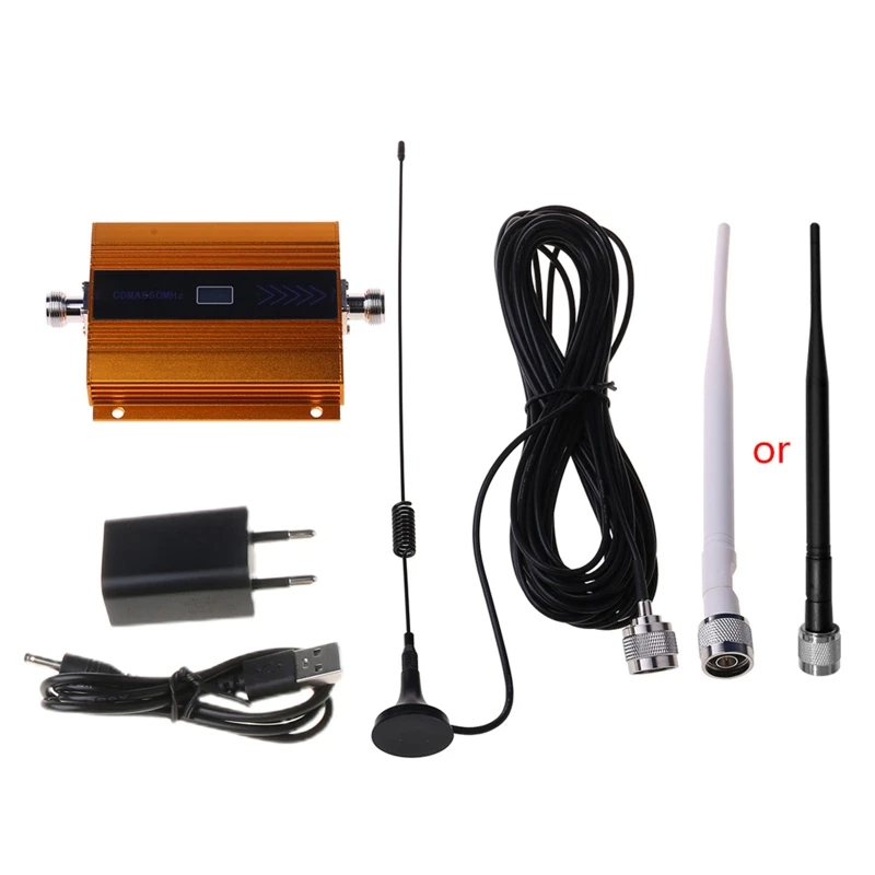 1 Set 850MHz GSM 2G/3G/4G Signal Booster Repeater Amplifier Antenna for Mobile Phone Signal Receiver Drop Shipping