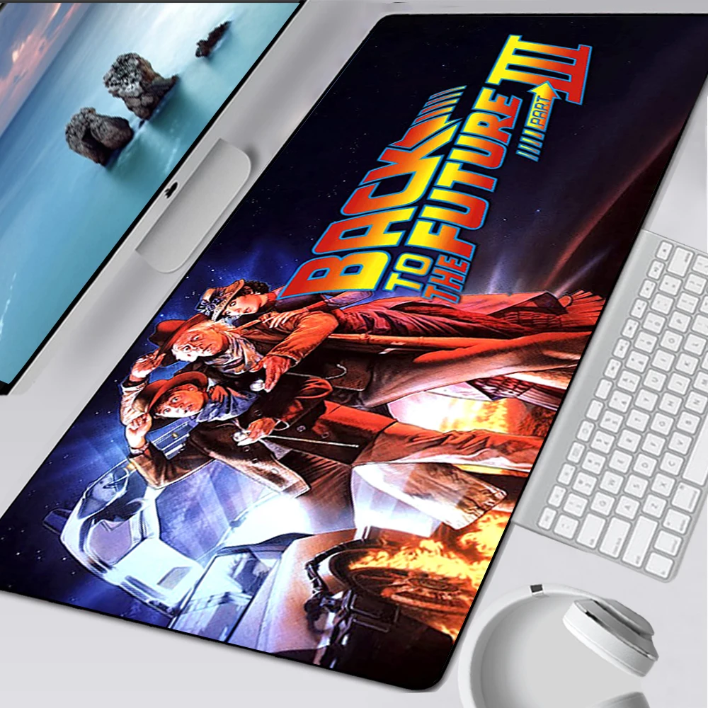 Back to The Future Large Gaming Mouse Pad Computer Mousepad Gamer Mouse Mat Laptop Mausepad Mouse Carpet Keyboard Mat Desk Pad