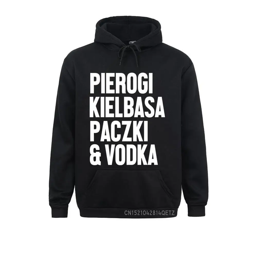 

Long Sleeve Hoodies Men Sweatshirts Dyngus Day Top Polish Pierogi Kielbasa Paczki Vodka Poland Custom Sportswears 2021 New