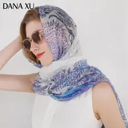 Silk Crinkle Georgette Long Scarf Luxury Brand Women New Design Beach Blanket Shawl Wear Swimwear Bandana Hijab 2020