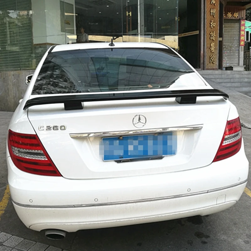 For Benz W204 Spoiler ABS Material Car Rear Wing Primer  Rear Spoiler For Benz W204 C180 C200 C260 Spoiler 2010-2014