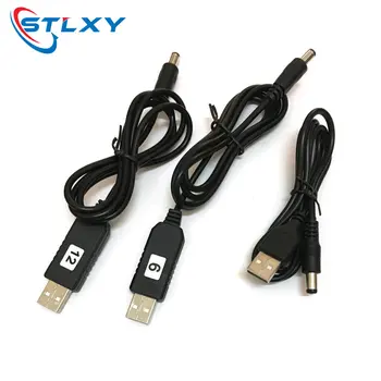 USB power boost line DC 5V to DC 5V / 9V / 12V Step UP Module USB Converter Adapter Cable 2.1x5.5mm Plug aokin