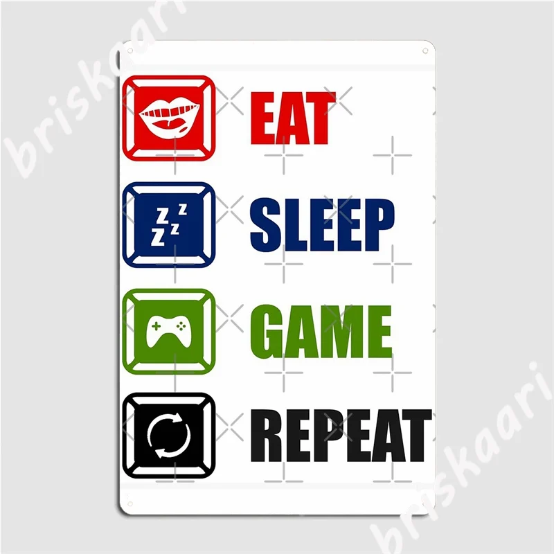 

Gamer Quotes Metal Signs Designing pub Garage Plaques Wall Cave Tin sign Posters