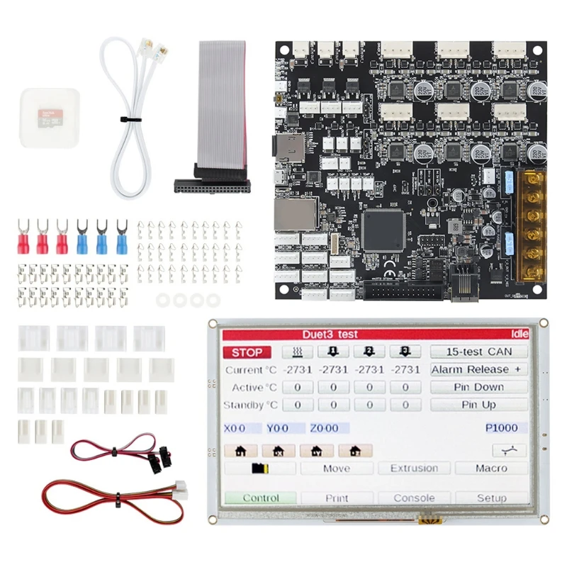 

3D Printer CNC Machine Clone Duet 3 6HC and 7i Colour Touch Screen Upgrades Controller Board Advanced 32bits