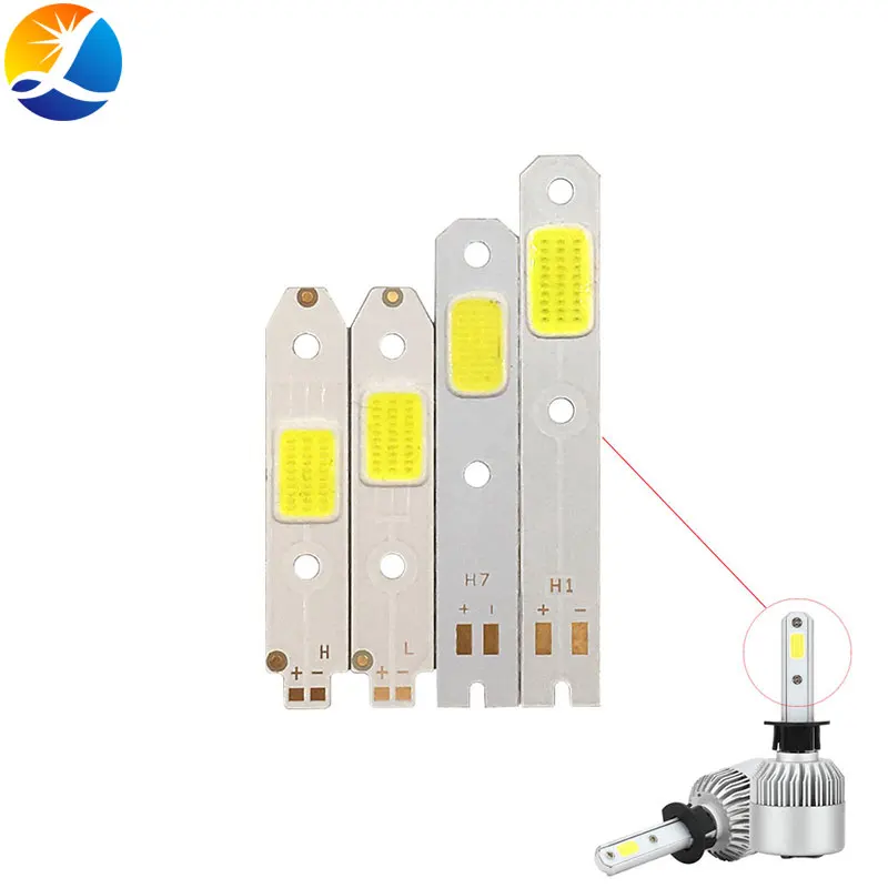 

Dropshipping 4pcs/lot S2 Car Headlight COB Chip LED Light Source DIY S2 Auto Headlamp H1 H3 H7 H4 High Beam Bulb 6500K COB Lamp