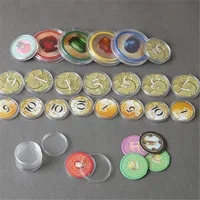 20/50 Uds 15 tamaños 18-45mm cápsulas protectoras de plástico transparente caja de contenedores para Chips Token colección de monedas cajas de soporte