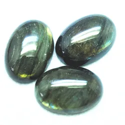 5PCS Nature Labradorite Stone Cabochons Good Quality AAA OVAL Shape 10x14MM 12X16M Findings Beads Cabs No Hole Good Sells