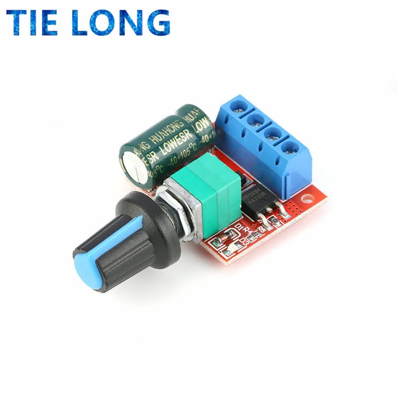 TIELONG DC 4.5V-35V 5A 20khz LED PWM DC Motor Controller Speed Control Dimming Max 90W Newest