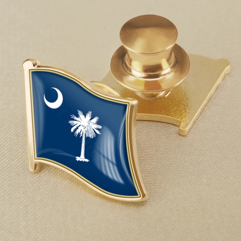 South Carolina  of United States America Flag Lapel Pins Brooches Badges