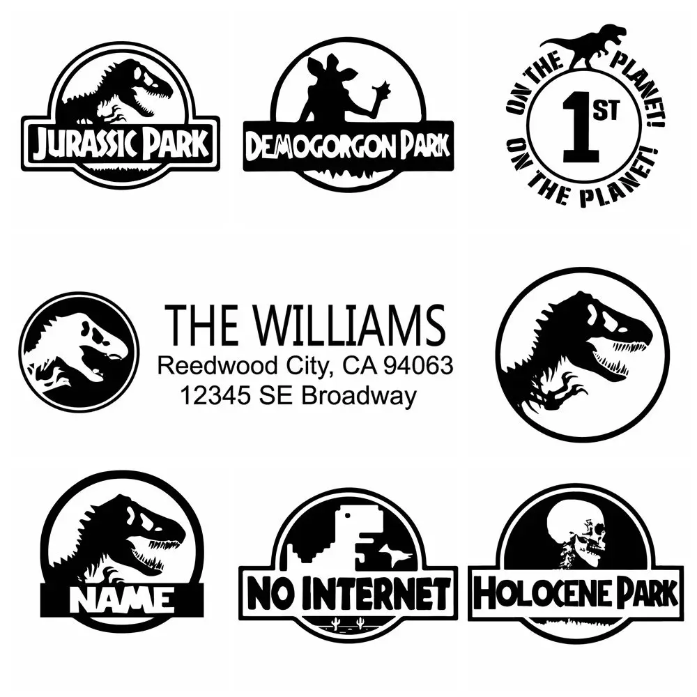 Cool Design Dinosaur Jurassic Park Car Stickers And Decals On The Cars Wrap Vinyl Deca Motorcycle Car-Styling Decor Accessories