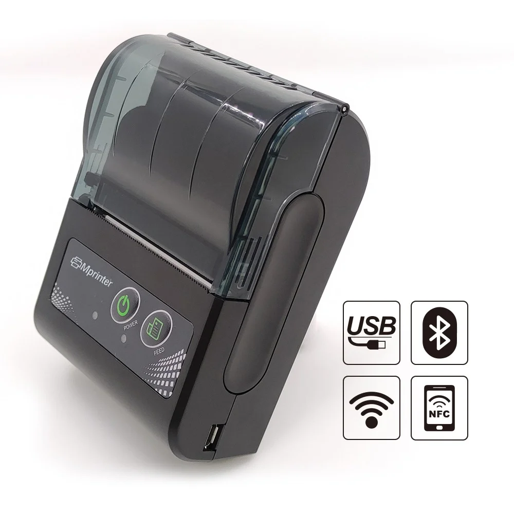 Mini Portable Thermal Printer Wireless Receipt Printer 58mm Ink-free USB Windows Android Factura Impresora Termica