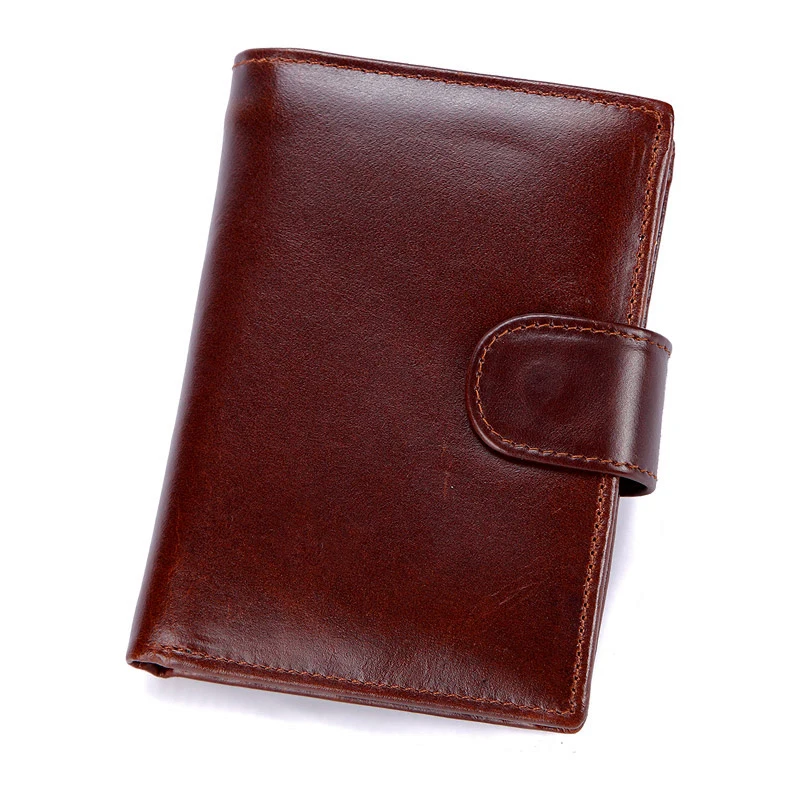 Men Short Wallet Male Genuine Leather Purse Handy Coin Bag Purse Men\'s Card Holder Wallet Cowhide Leather Coin Pouch Wallet