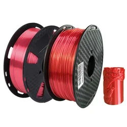 Red Silk PLA 1.75mm 3D Printer Filament 250g 500g 1Kg Filament Silky Shine 3D Pen Printing Materials Shiny Smooth Filament