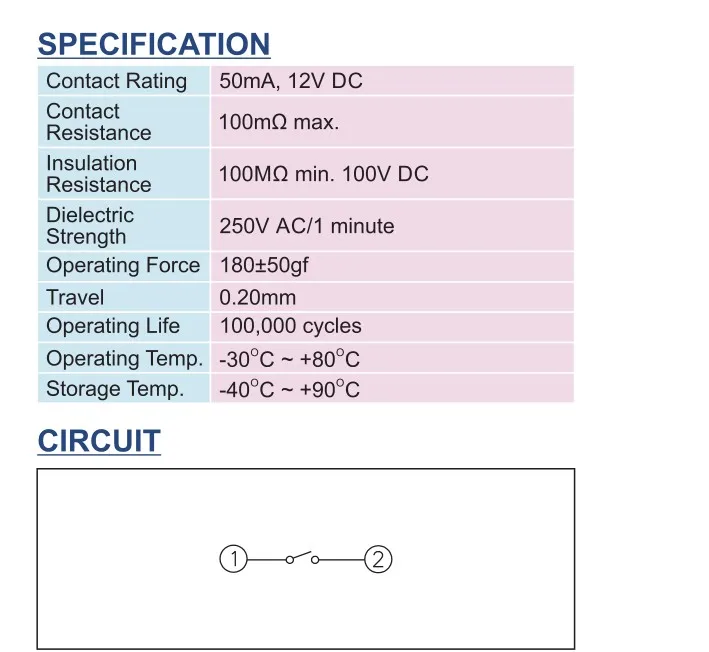 Interrupteur de patch, étanche et anti-poussière, Taiwan, 2*4, bouton de commutation latéral, micro-interrupteur latéral mobile