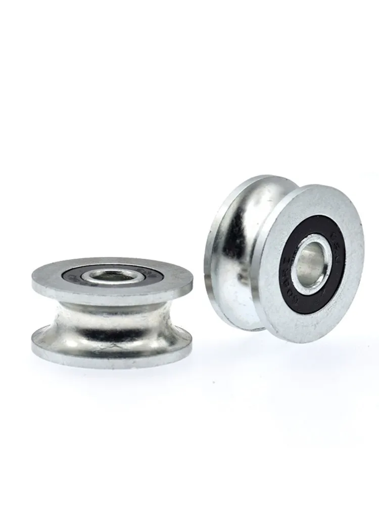 10 Stück/40 Stück U-Nut-Radialrollen 5 mm Führungsrad 8*30*14 mm Stahlrollen Seil-Draht-Leiterrolle 8x30x14 mm – Detail 3