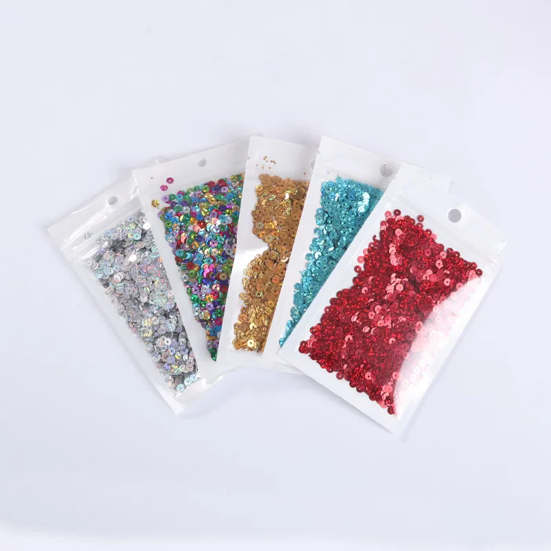 2000p/10g 4mm Hologram Laser Sequins Craft PVC Flat Circle Spangle Sequin DIY Paillettes Clothing Sewing Accessories Lentejuelas