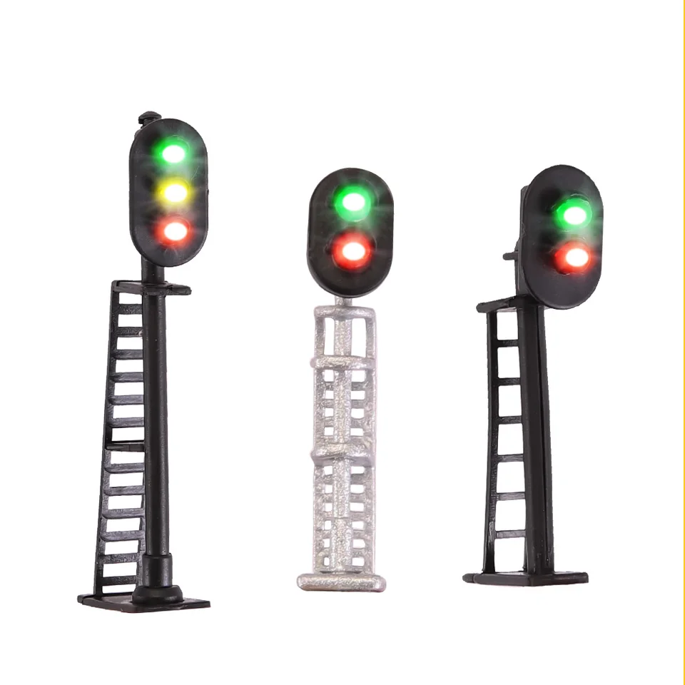 Sharplace 10x Feux De Signalisation LED 1:100 Pour Train HO – 12V, Résistance Intégrée, Parfait Pour Diorama Et Mini Jardin