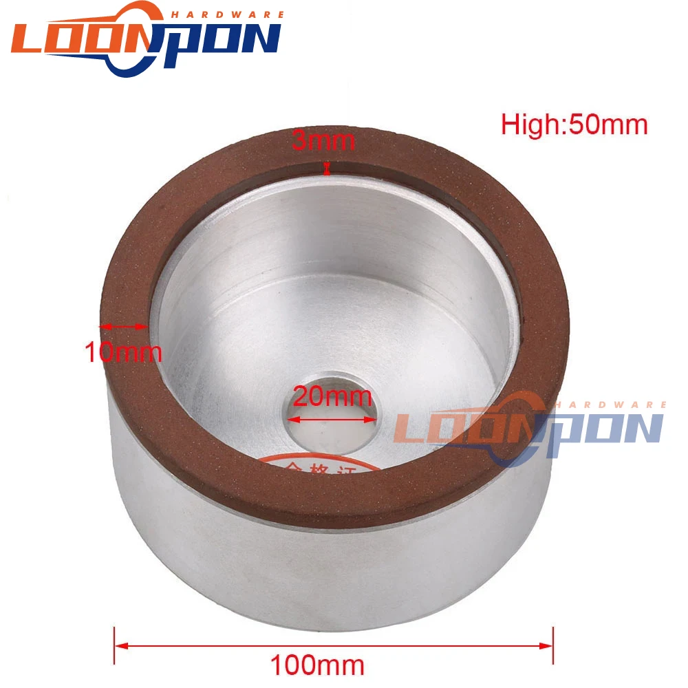 100mm Diamond Grinding Wheel Cup Grinding Disc Abrasive Power Tool 100x20x10x3mm 150Grit 1Pc