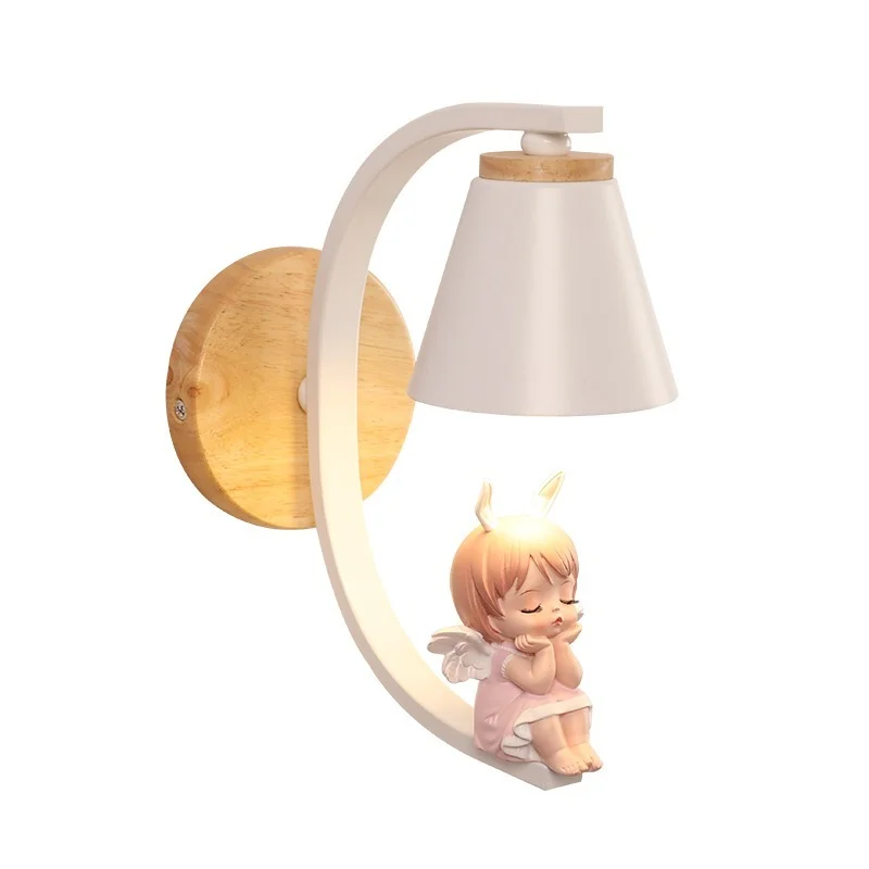 Children\'s Room Cartoon Wall Lamp Nordic Small Living Room Bedroom Bedside Lamp Corridor Balcony Home Decor Wall Light Fixtures