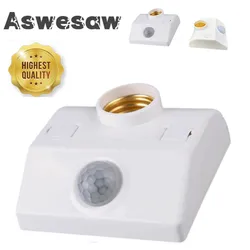 E27 Human body sensor lamp holder LED 220V 110V E27 interface PIR Motion Sensor Switch for Home Lighting Corridor Room Stairs