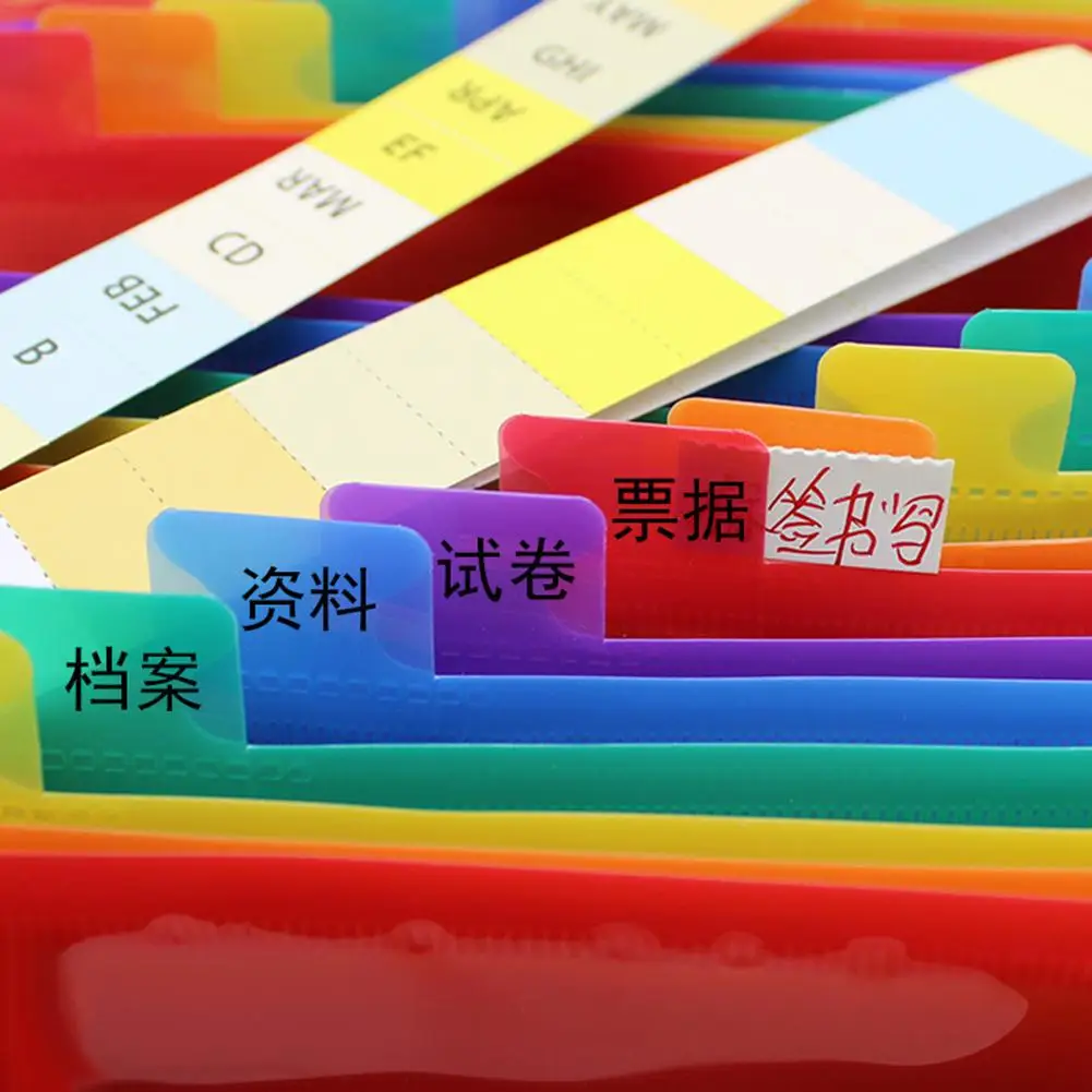 Colorful A5 Document Organizer Multi-Layer Expanding File Receipt Folder Organizer Pockets Holder Carpeta Archivadora For Parper