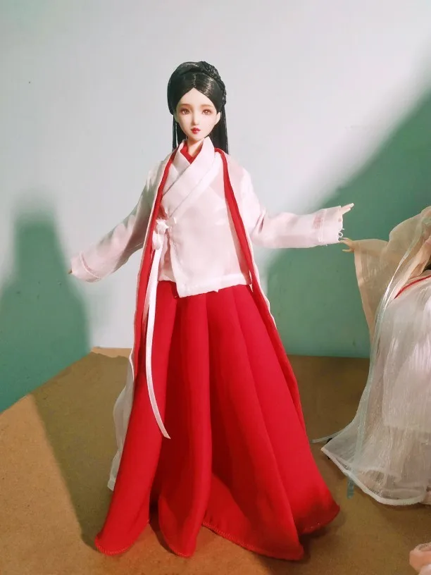 Barbi 1/6 Scale Figure Doll 1/4 1/3 BJD Clothes Accessories Ancient Costume Hanfu Fairy Dress For BJD/SD YOSD MSD SD13 A0752