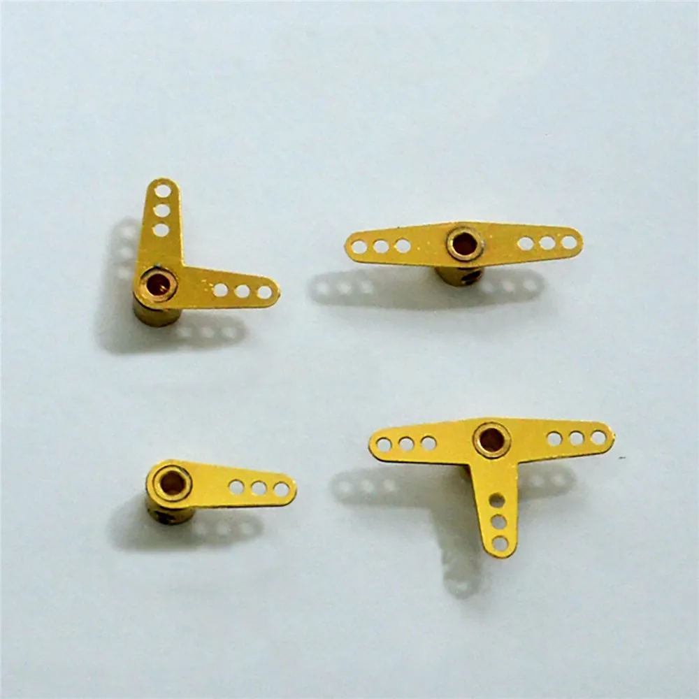 1PCS Blende 3MM Ruder Rocker Arm für Simulation RC Schiff Boot Modell Metall Lenkung Kipphebel Upgrade Kit